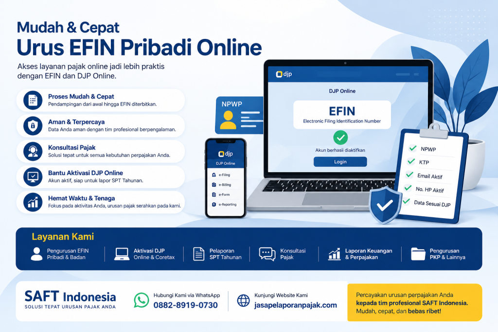Cara Mengurus EFIN Pribadi Secara Online